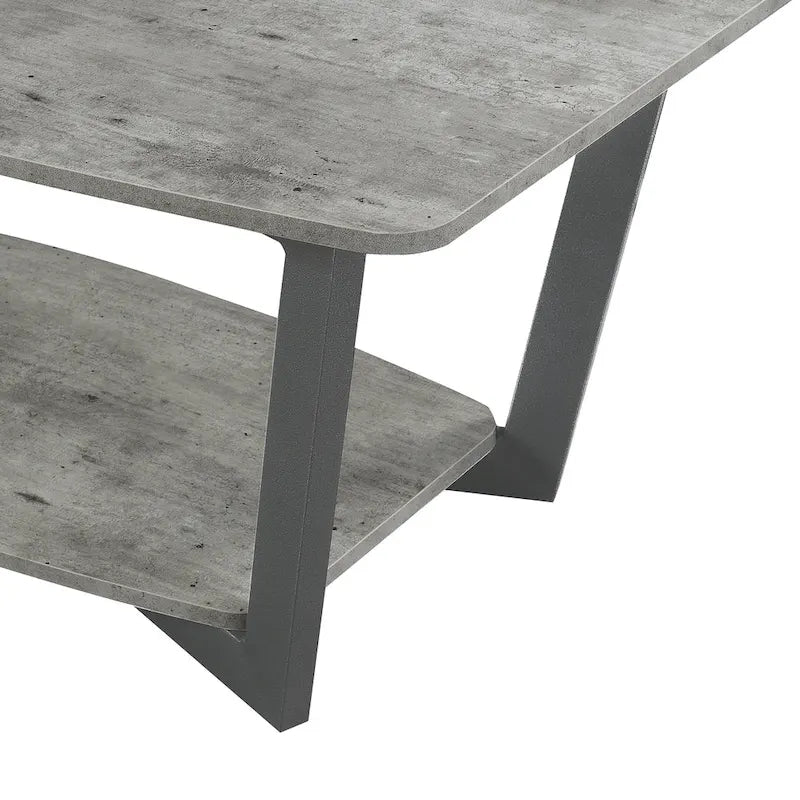 Table basse Graystone avec étagère de Convenience Concepts
