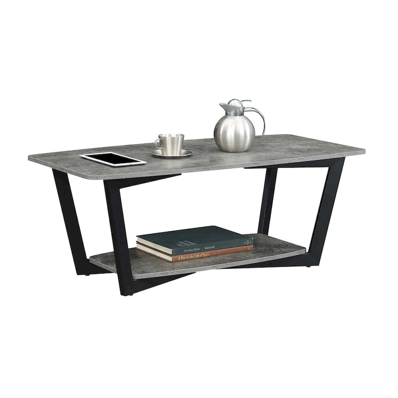 Table basse Graystone avec étagère de Convenience Concepts