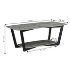 Table basse Graystone avec étagère de Convenience Concepts