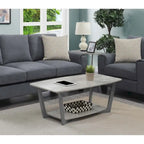 Table basse Graystone avec étagère de Convenience Concepts