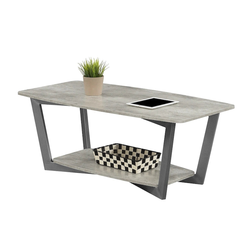 Table basse Graystone avec étagère de Convenience Concepts