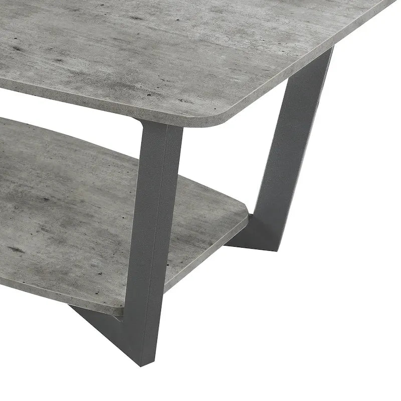 Table basse Graystone avec étagère de Convenience Concepts