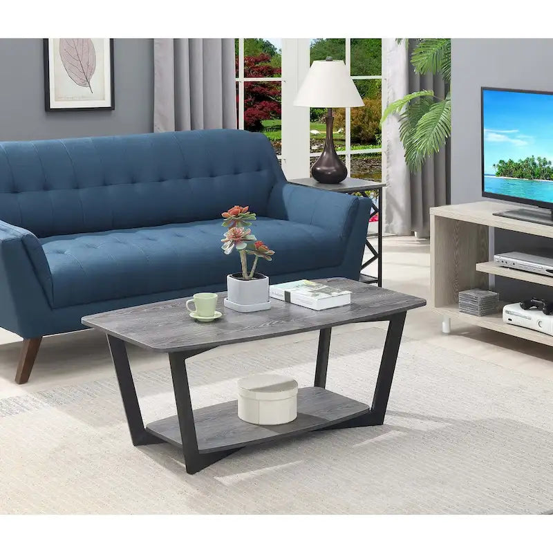 Table basse Graystone avec étagère de Convenience Concepts