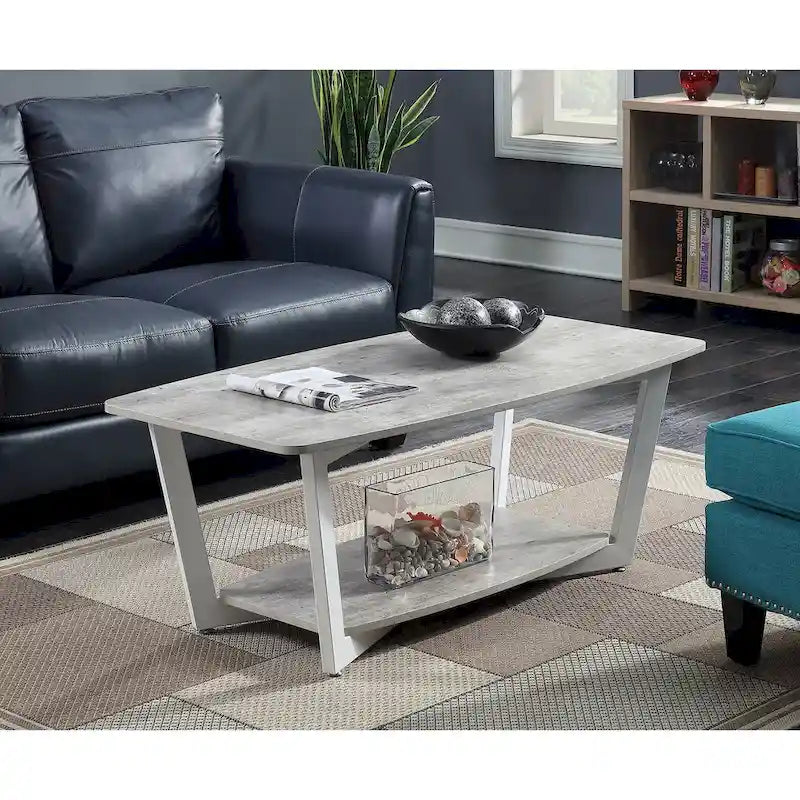 Table basse Graystone avec étagère de Convenience Concepts