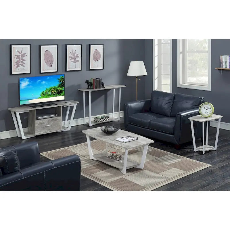 Table basse Graystone avec étagère de Convenience Concepts