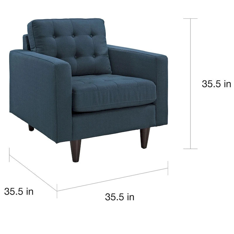 Fauteuil Modway Empress rembourré