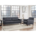 Ensemble canapé et fauteuil en cuir pleine fleur Hydeline Ennis - Canapé, Fauteuil