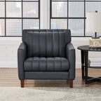 Ensemble canapé et fauteuil en cuir pleine fleur Hydeline Ennis - Canapé, Fauteuil
