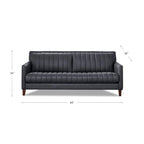Ensemble canapé et fauteuil en cuir pleine fleur Hydeline Ennis - Canapé, Fauteuil