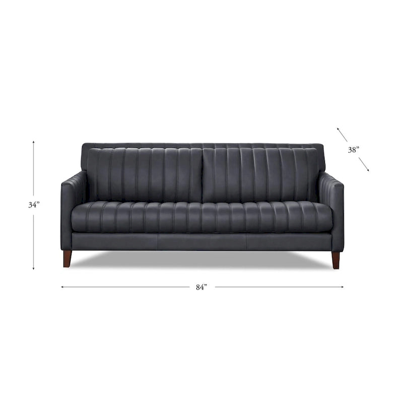 Ensemble canapé et fauteuil en cuir pleine fleur Hydeline Ennis - Canapé, Fauteuil