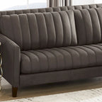 Ensemble canapé et fauteuil en cuir pleine fleur Hydeline Ennis - Canapé, Fauteuil