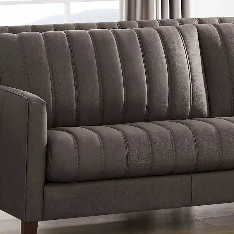 Ensemble canapé et fauteuil en cuir pleine fleur Hydeline Ennis - Canapé, Fauteuil