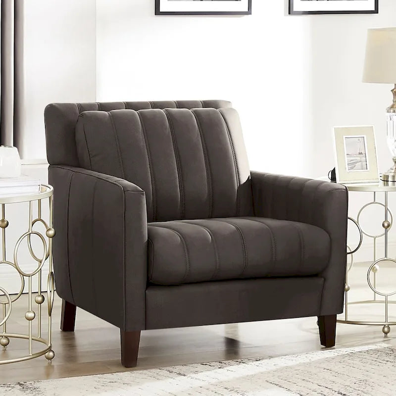 Ensemble canapé et fauteuil en cuir pleine fleur Hydeline Ennis - Canapé, Fauteuil