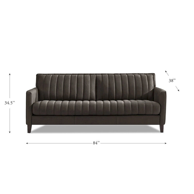 Ensemble canapé et fauteuil en cuir pleine fleur Hydeline Ennis - Canapé, Fauteuil