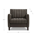 Ensemble canapé et fauteuil en cuir pleine fleur Hydeline Ennis - Canapé, Fauteuil