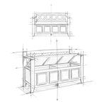 WYNDENHALL Halifax Banc d'entrée transitionnel en bois massif de 48 pouces de large - 48 pouces de large