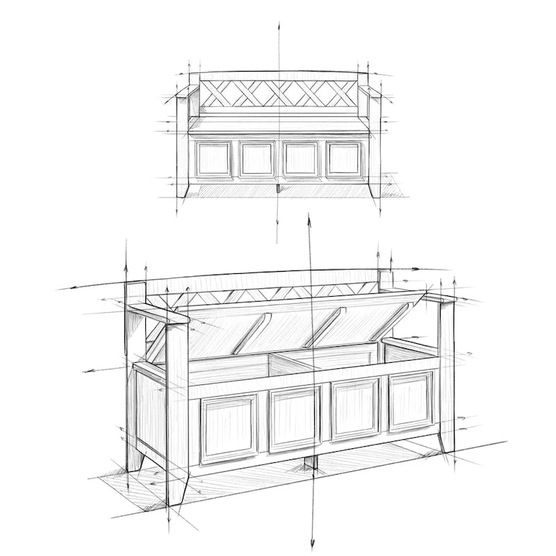 WYNDENHALL Halifax Banc d'entrée transitionnel en bois massif de 48 pouces de large - 48 pouces de large