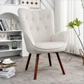 Fauteuil d'appoint à accoudoirs évasés en microfibre Kreedence 26,38 po de large