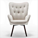Fauteuil d'appoint à accoudoirs évasés en microfibre Kreedence 26,38 po de large