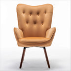 Fauteuil d'appoint à accoudoirs évasés en microfibre Kreedence 26,38 po de large