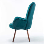 Fauteuil d'appoint à accoudoirs évasés en microfibre Kreedence 26,38 po de large