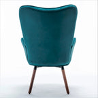 Fauteuil d'appoint à accoudoirs évasés en microfibre Kreedence 26,38 po de large