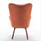 Fauteuil d'appoint à accoudoirs évasés en microfibre Kreedence 26,38 po de large