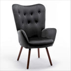 Fauteuil d'appoint à accoudoirs évasés en microfibre Kreedence 26,38 po de large