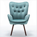Fauteuil d'appoint à accoudoirs évasés en microfibre Kreedence 26,38 po de large
