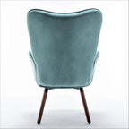 Fauteuil d'appoint à accoudoirs évasés en microfibre Kreedence 26,38 po de large