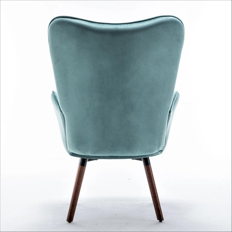 Fauteuil d'appoint à accoudoirs évasés en microfibre Kreedence 26,38 po de large