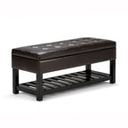 WYNDENHALL Essex Banc ottoman rectangulaire transitionnel de 44 po de large