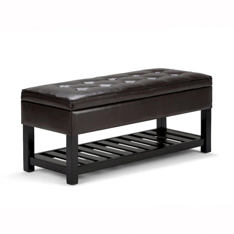 WYNDENHALL Essex Banc ottoman rectangulaire transitionnel de 44 po de large
