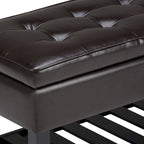 WYNDENHALL Essex Banc ottoman rectangulaire transitionnel de 44 po de large
