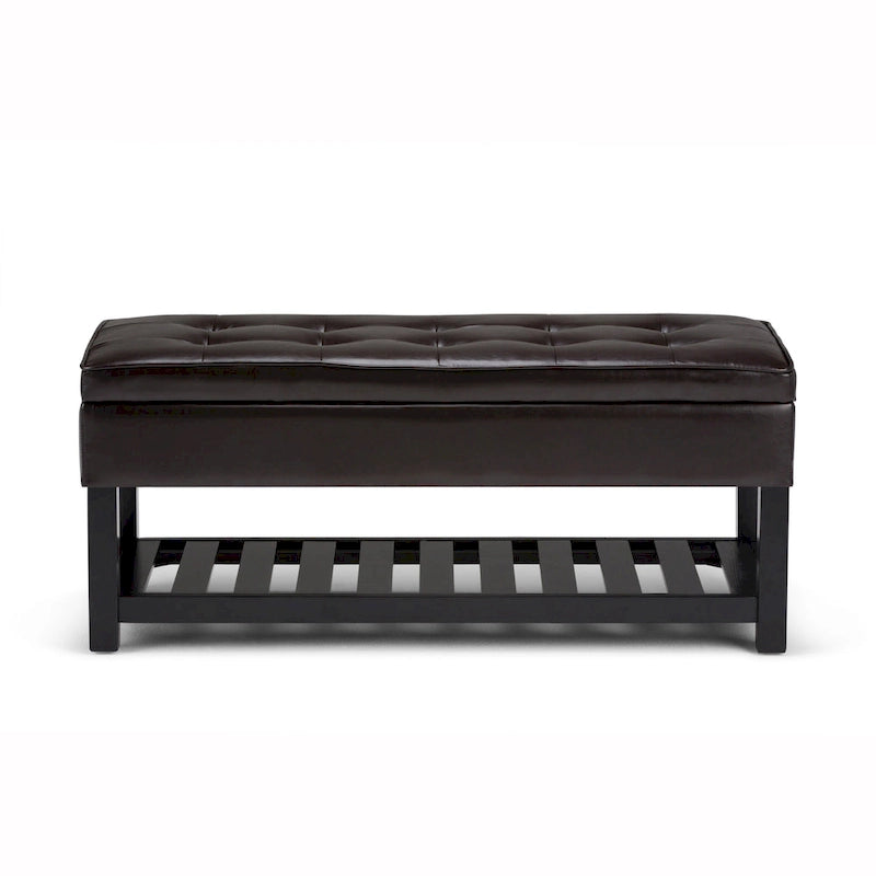 WYNDENHALL Essex Banc ottoman rectangulaire transitionnel de 44 po de large