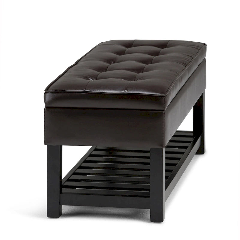 WYNDENHALL Essex Banc ottoman rectangulaire transitionnel de 44 po de large