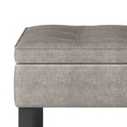 WYNDENHALL Essex Banc ottoman rectangulaire transitionnel de 44 po de large