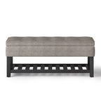 WYNDENHALL Essex Banc ottoman rectangulaire transitionnel de 44 po de large