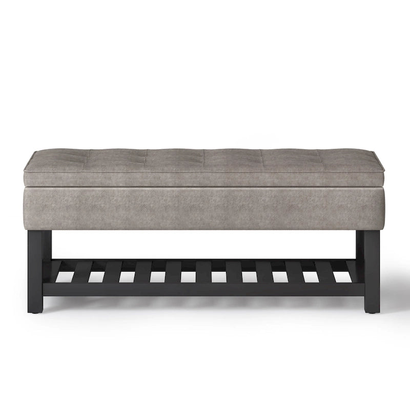 WYNDENHALL Essex Banc ottoman rectangulaire transitionnel de 44 po de large