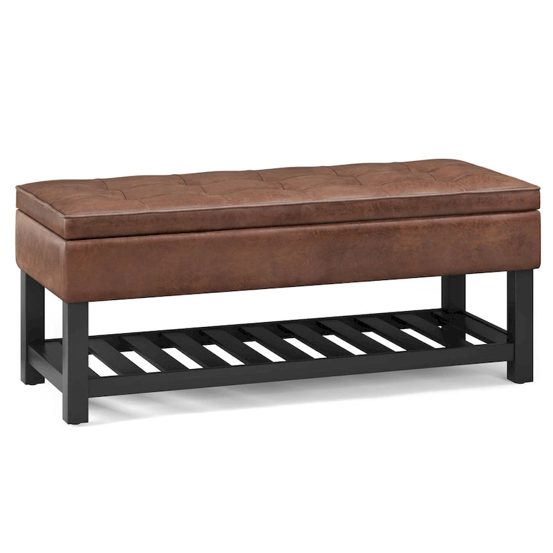 WYNDENHALL Essex Banc ottoman rectangulaire transitionnel de 44 po de large