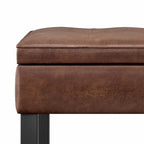 WYNDENHALL Essex Banc ottoman rectangulaire transitionnel de 44 po de large