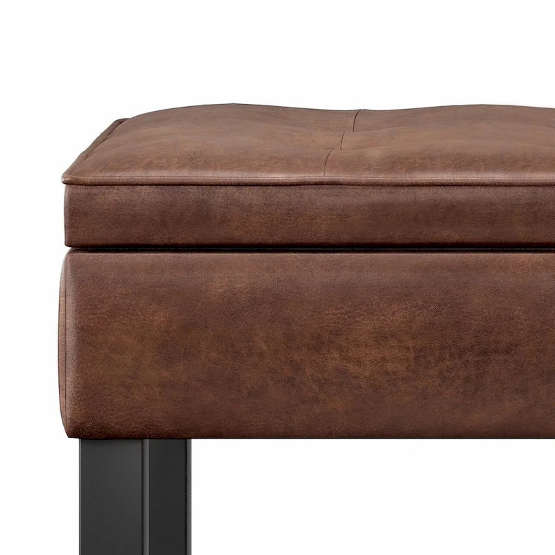 WYNDENHALL Essex Banc ottoman rectangulaire transitionnel de 44 po de large