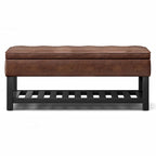 WYNDENHALL Essex Banc ottoman rectangulaire transitionnel de 44 po de large