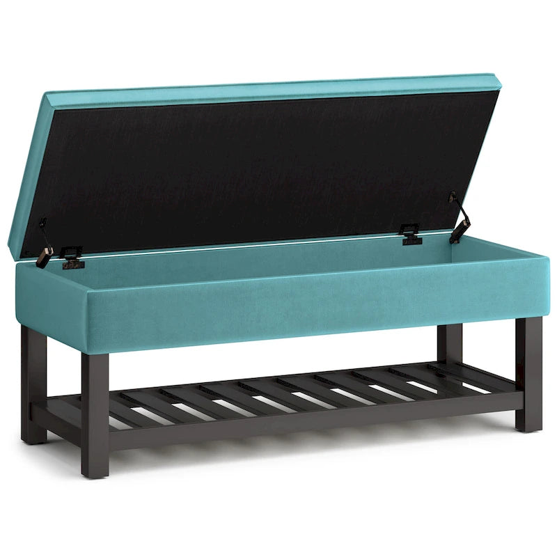 WYNDENHALL Essex Banc ottoman rectangulaire transitionnel de 44 po de large