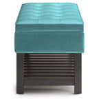 WYNDENHALL Essex Banc ottoman rectangulaire transitionnel de 44 po de large