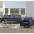 Ensemble canapé et fauteuil Lessa Modern Premium en cuir pleine fleur