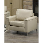 Ensemble canapé et fauteuil Lessa Modern Premium en cuir pleine fleur