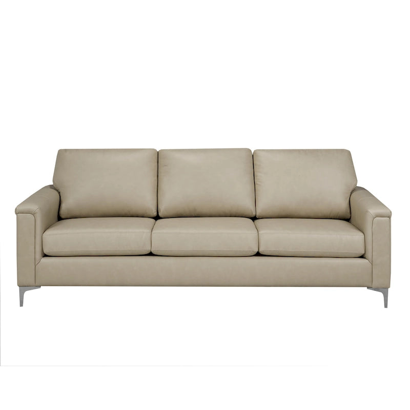 Ensemble canapé et fauteuil Lessa Modern Premium en cuir pleine fleur