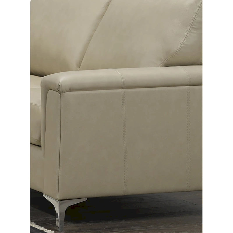 Ensemble canapé et fauteuil Lessa Modern Premium en cuir pleine fleur