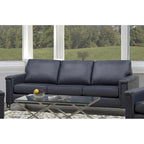 Ensemble canapé et fauteuil Lessa Modern Premium en cuir pleine fleur